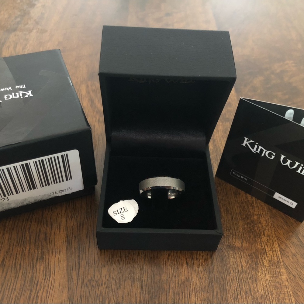 Silver Tungsten Men's Ring